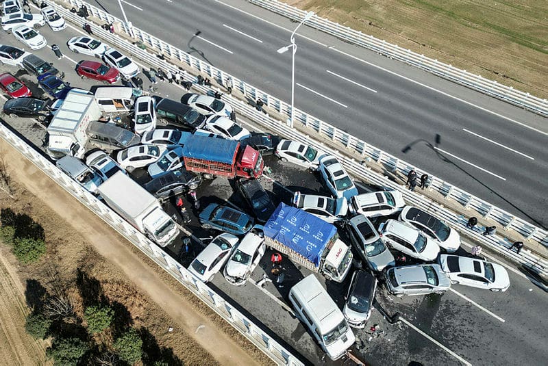 Major Auto Accident on Highway 225 Causes Traffic Delays